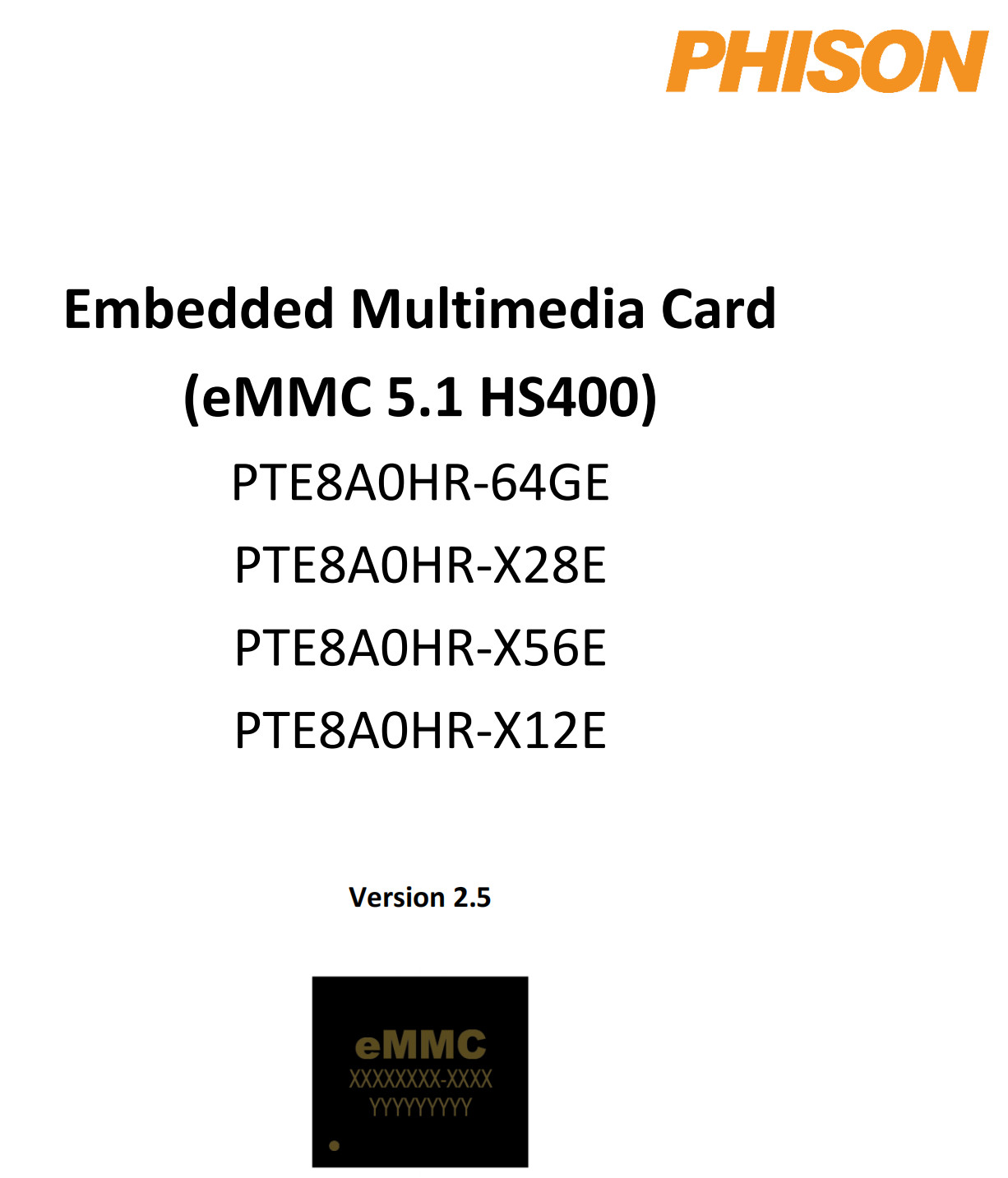 群联 64G 128G EMMC5.1 存储芯片